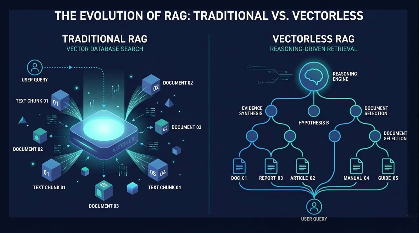 RAG vs Vectorless RAG: How AI Systems Retrieve Knowledge